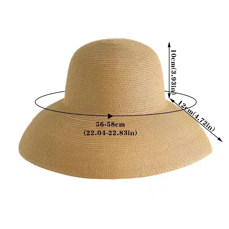 Hat Floppy Wide - Летняя пляжная соломенная шляпа с широкими