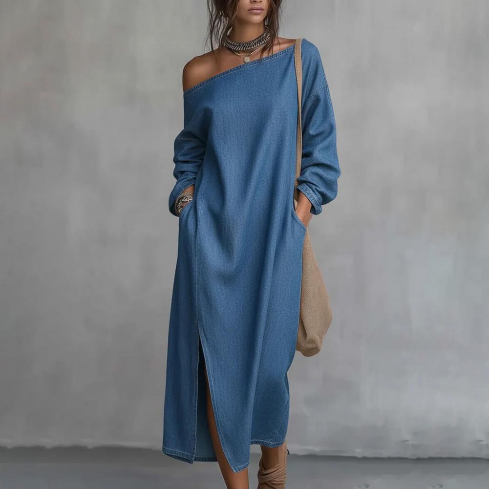 Женское платье макси на одно п – обзор и цена Linen Dress Wrap