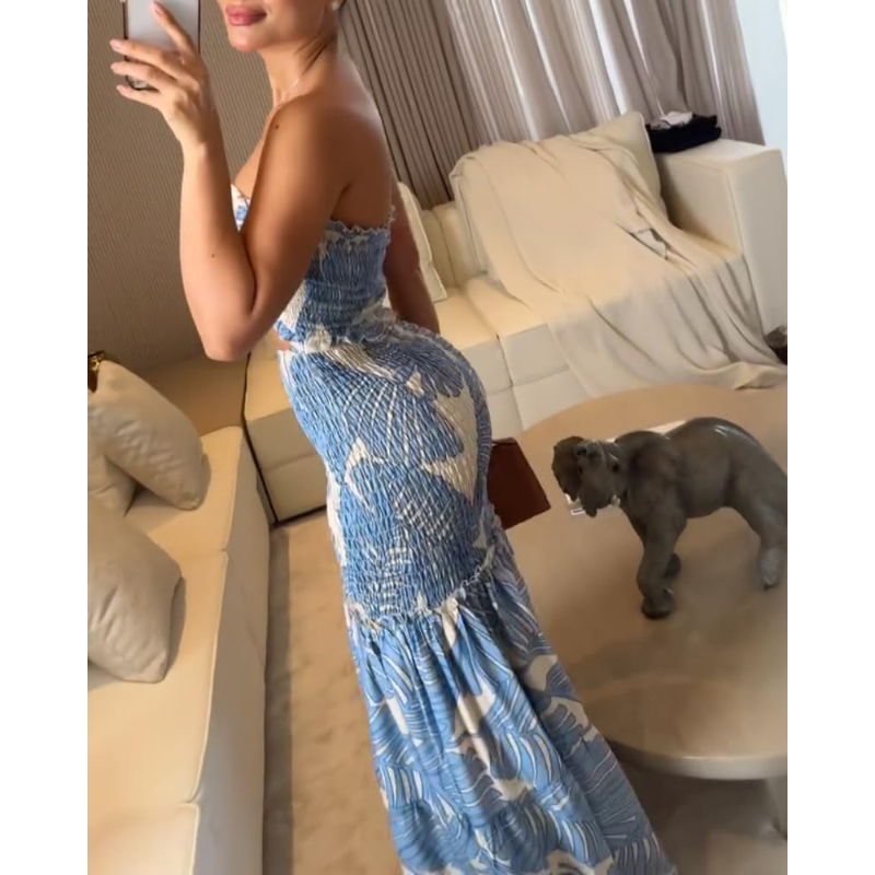 Платье CHICME с цветочным прин – обзор и цена Maxi Dress Halter